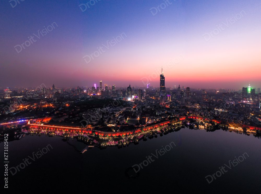 南京城市夜景图片