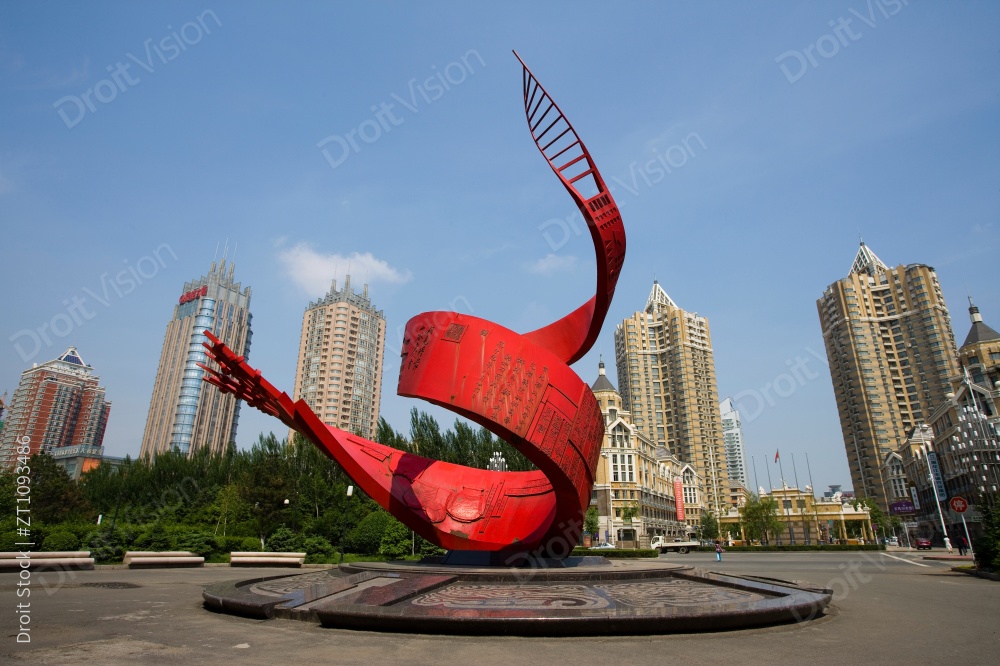 黑龙江,哈尔滨,哈尔滨图书馆,龙塔,图片