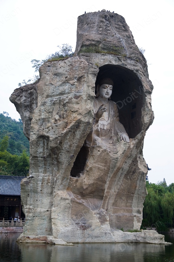 浙江绍兴鲁镇柯岩鉴湖图片