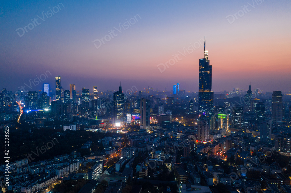 南京城市夜景图片