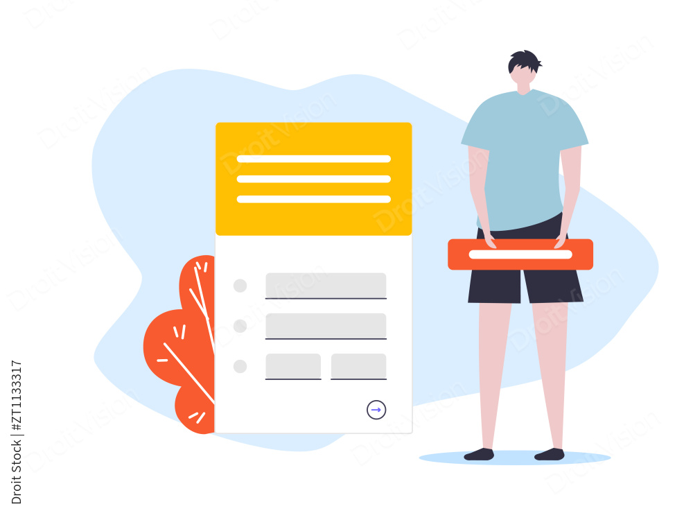 一个男人在更新动态图片