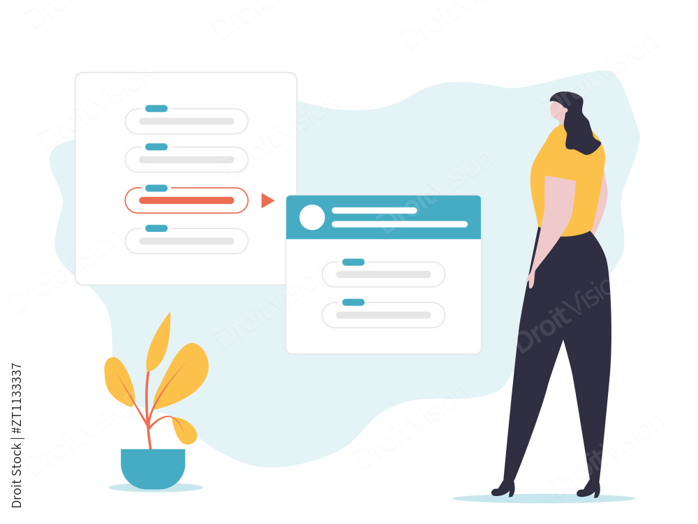 一个女生在刷动态图片