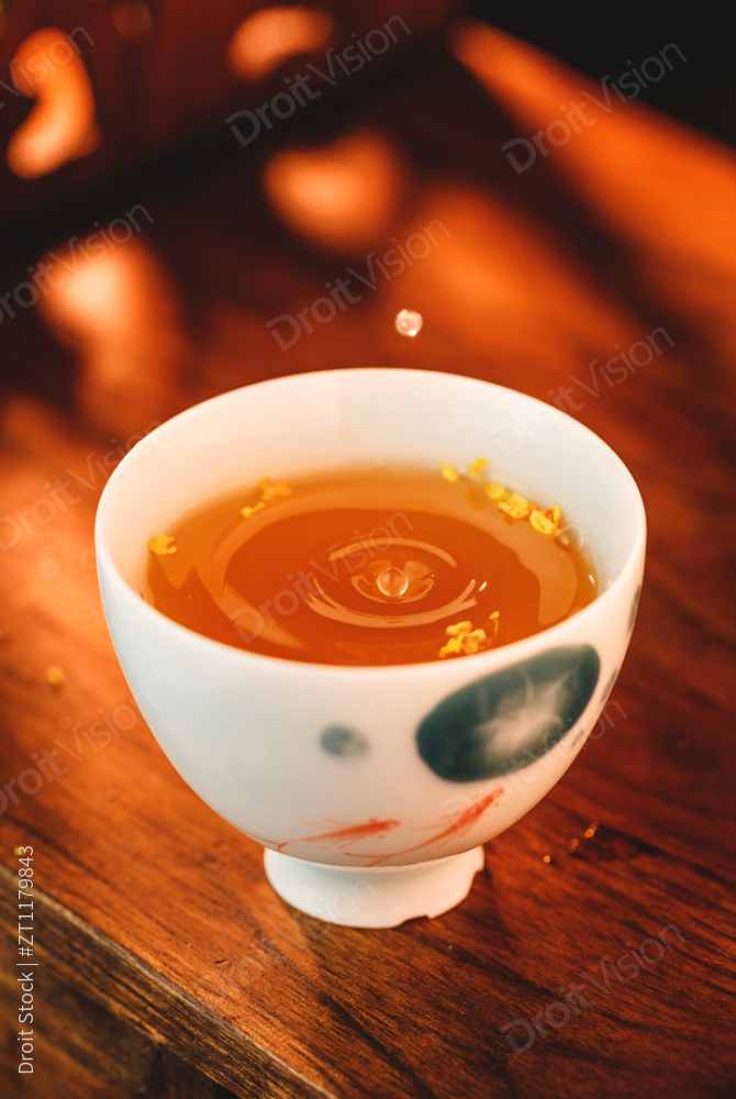 桂花柠檬茶图片