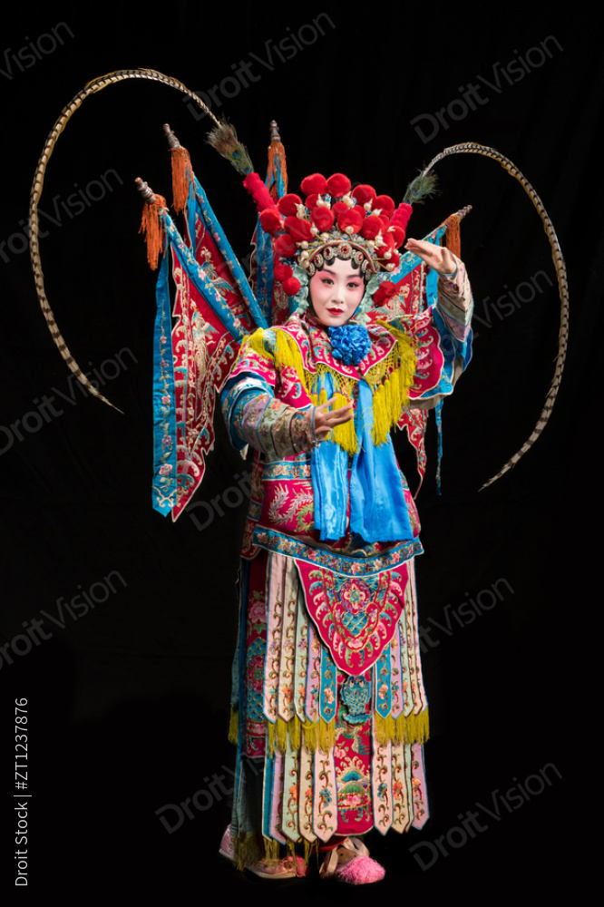 京剧演员表演穆桂英图片