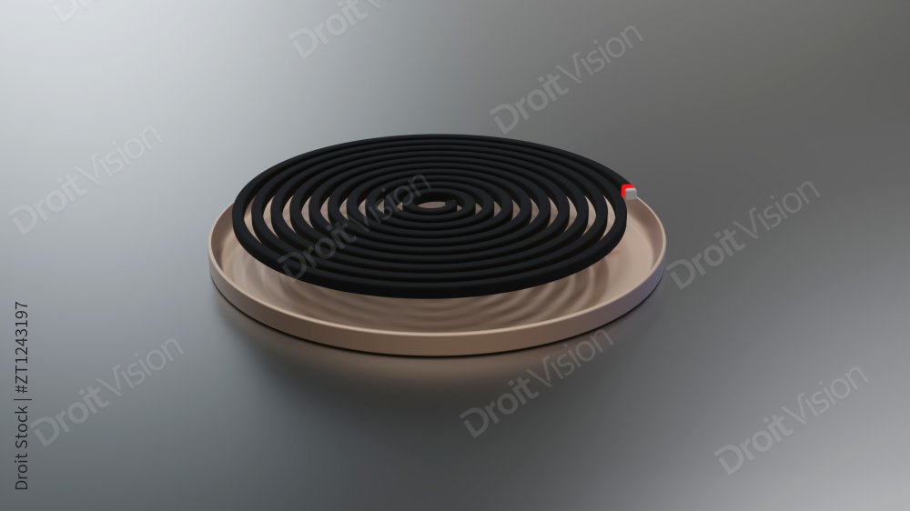 燃烧的蚊香图片