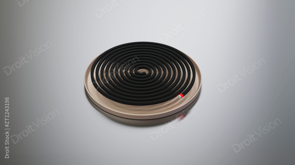 燃烧的蚊香图片