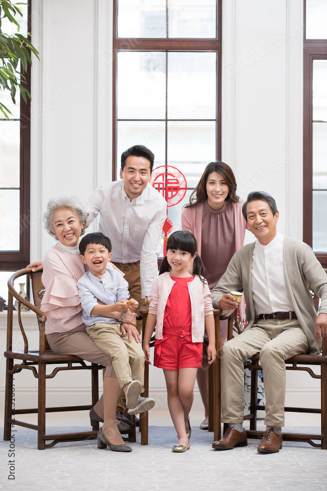 新年全家福图片