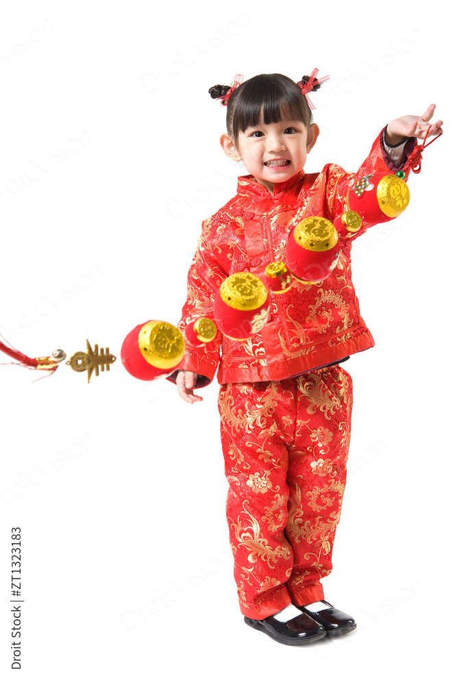 拿灯笼的小女孩图片