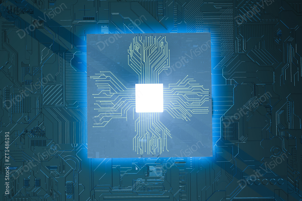 白色未来感隧道3D渲染图片