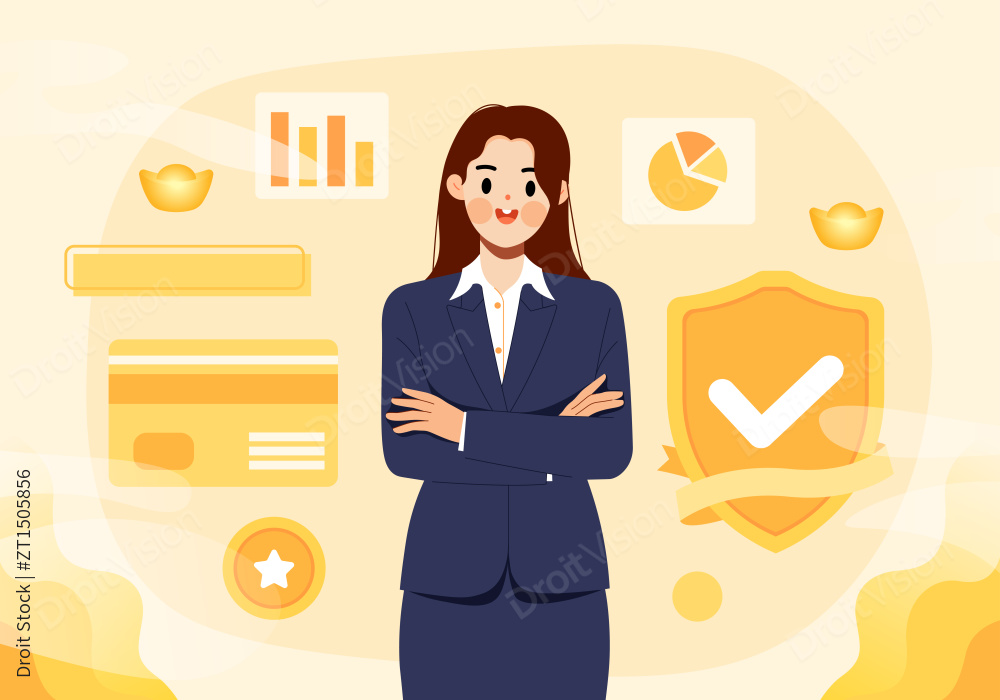 金融理财和商务女性图片