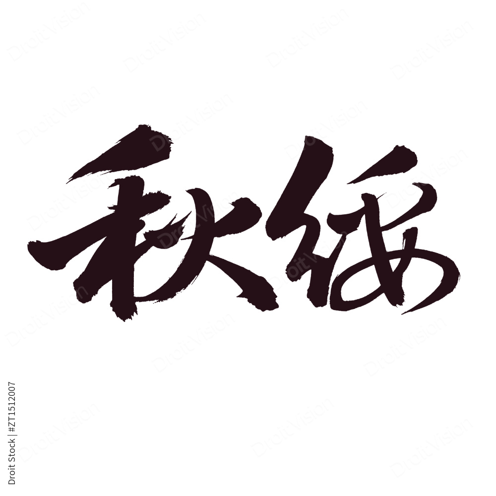 手书手写汉字书法字体秋绥图片