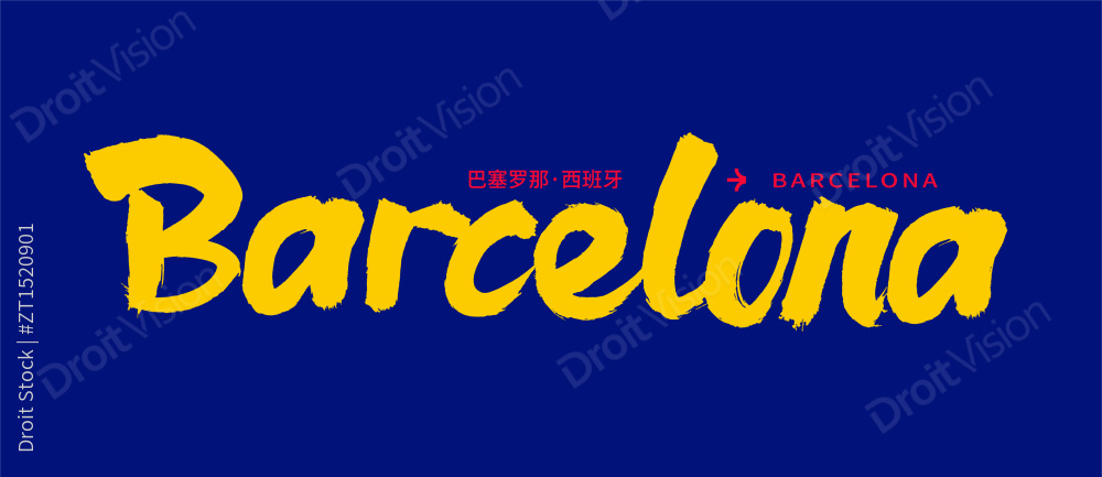 世界城市英文巴塞罗那Barcelona图片