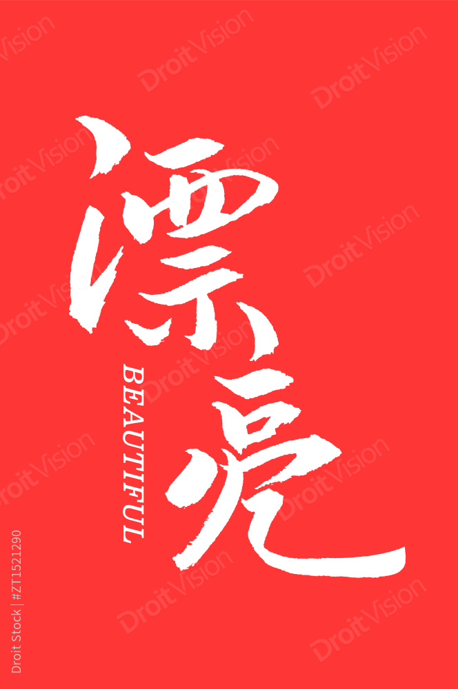 漂亮手书手写汉字书法字体字形图片