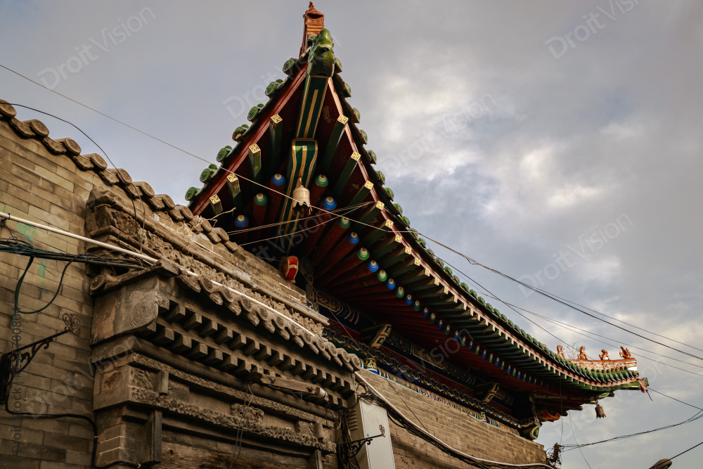 中国河北省张家口市堡子里景区晋商明清建筑图片