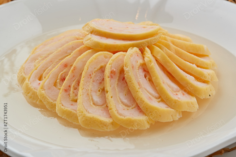 玉子烧虾仁蛋卷图片