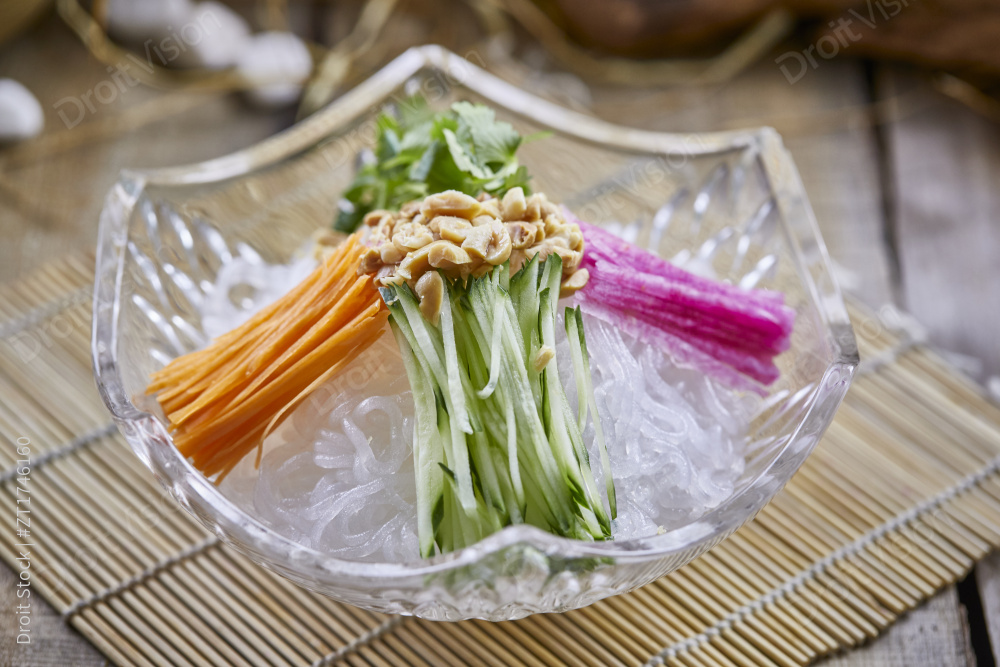 浇汁时蔬魔芋丝图片