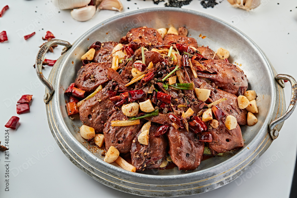 香锅辣鸭头图片