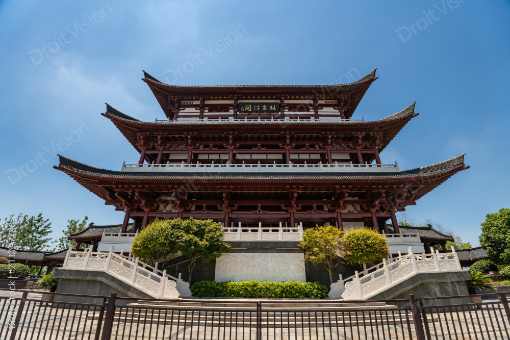 湖南长沙杜甫江阁图片