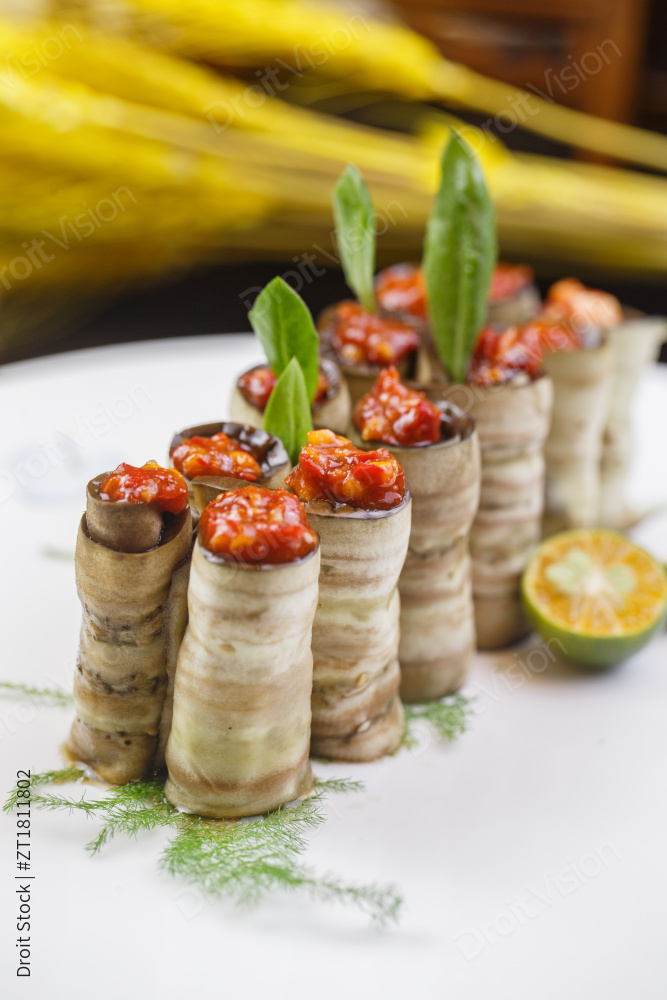 秃黄油蒸茄卷图片