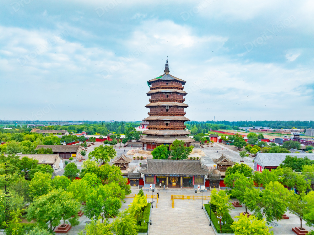 山西朔州市应县木塔图片