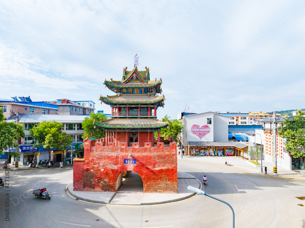 山西临汾隰县鼓楼图片