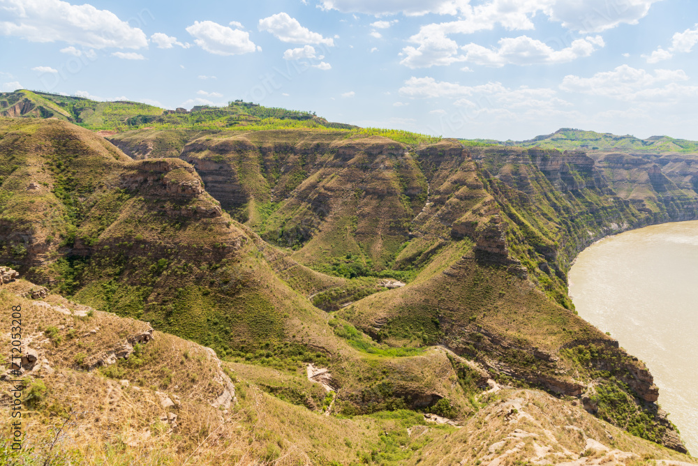山西吕梁石楼县天下黄河第一湾图片