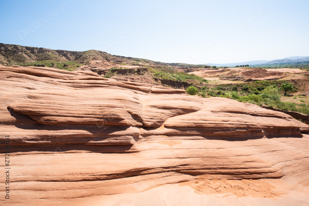 陕西榆林靖边波浪谷图片