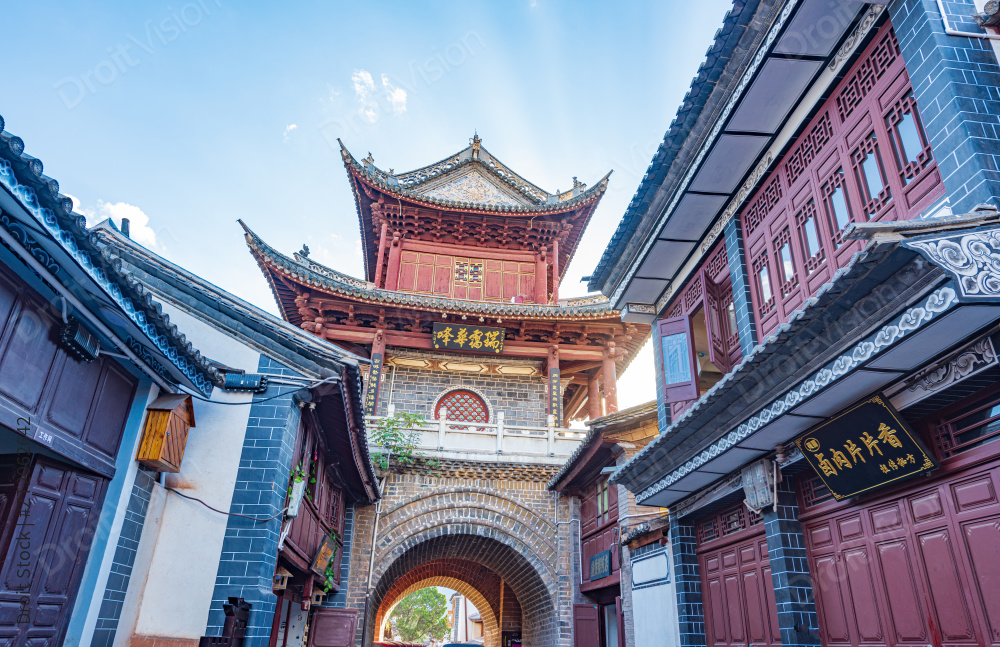 中国云南大理巍山古城星拱楼图片