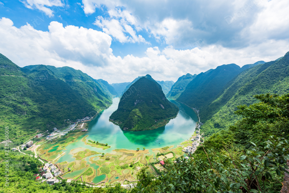 广西河池市红水河第一湾图片