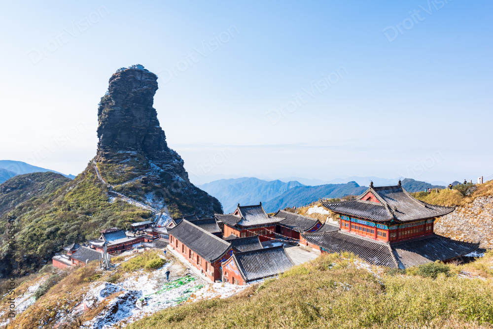 贵州铜仁梵净山山顶的承恩寺图片