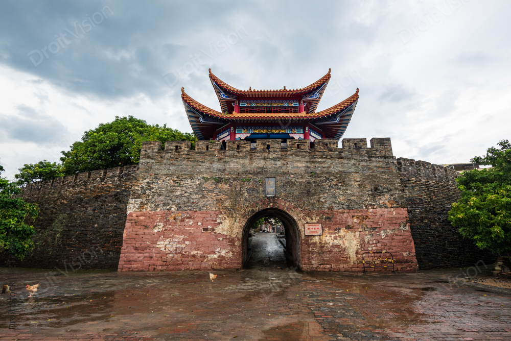 广东肇庆封开县封川古城城墙图片