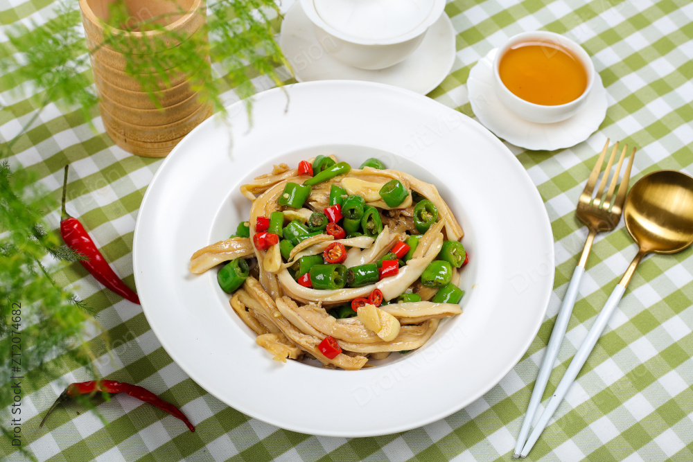 辣椒炒猪肚图片