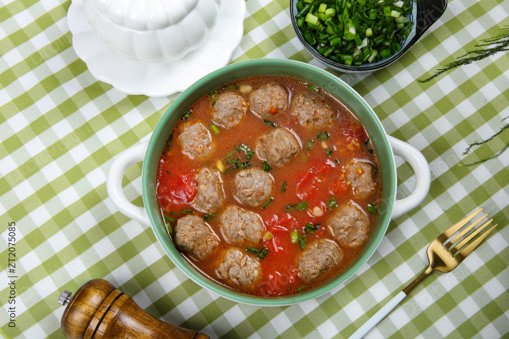 番茄牛丸汤图片