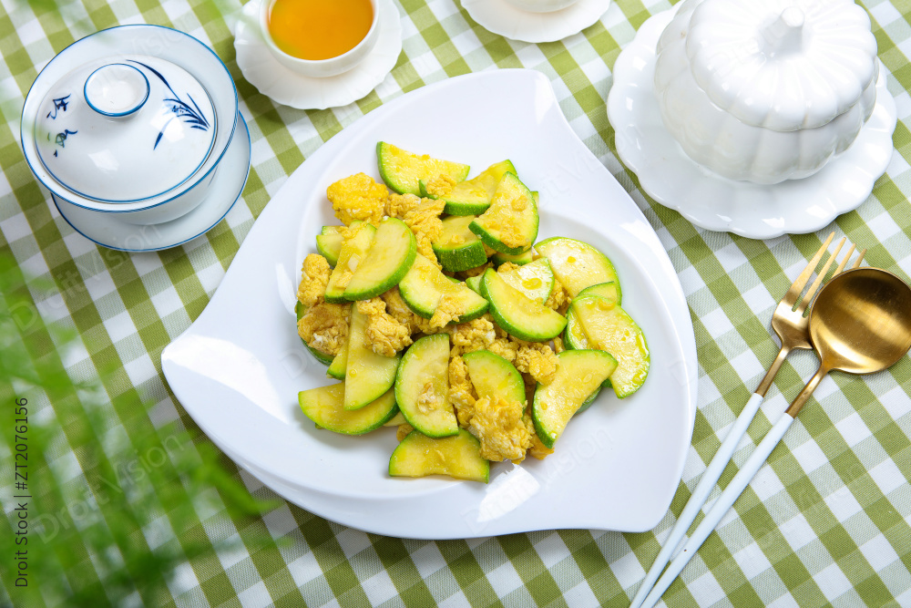 西葫芦炒鸡蛋图片