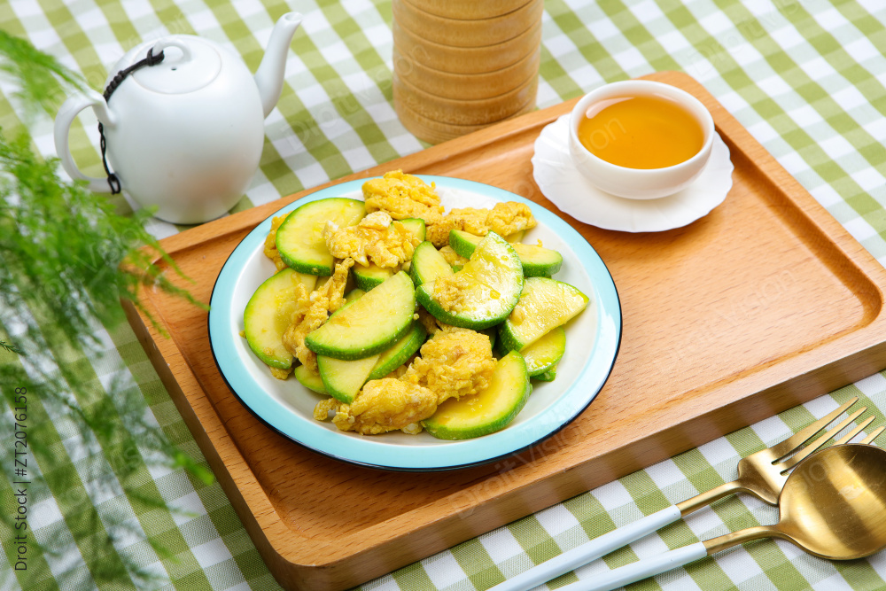 西葫芦炒鸡蛋图片