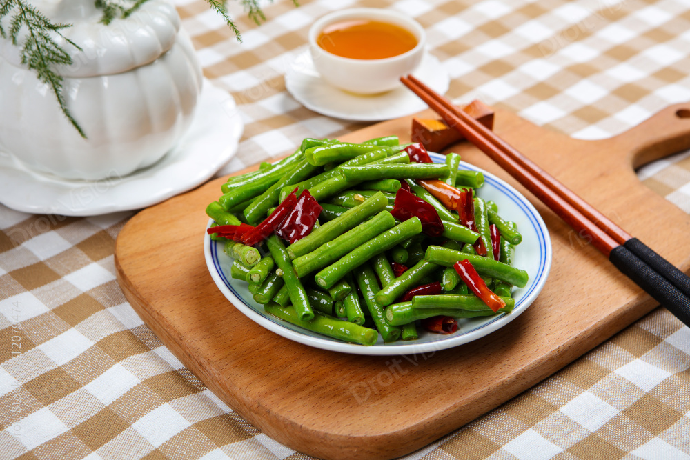 炒长豇豆图片