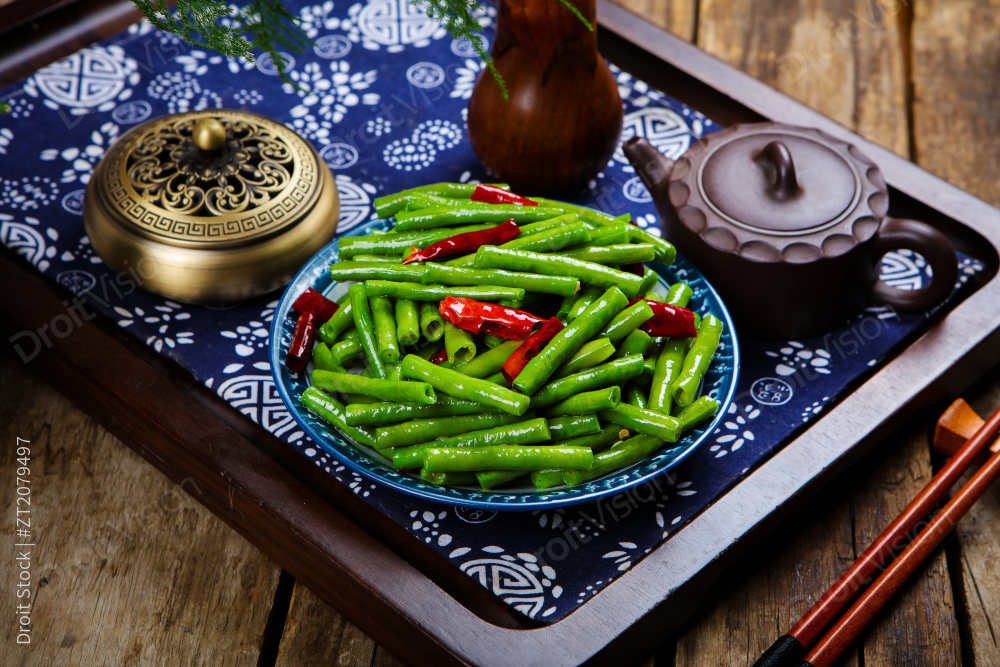 炒长豇豆图片