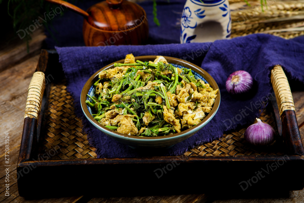 香椿炒鸡蛋图片