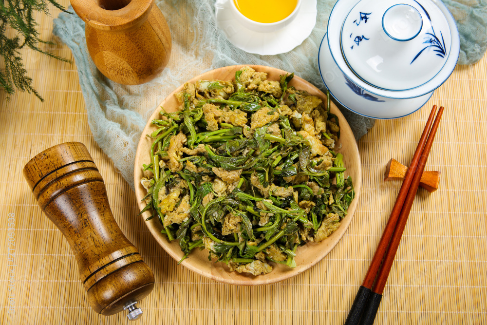 香椿炒鸡蛋图片