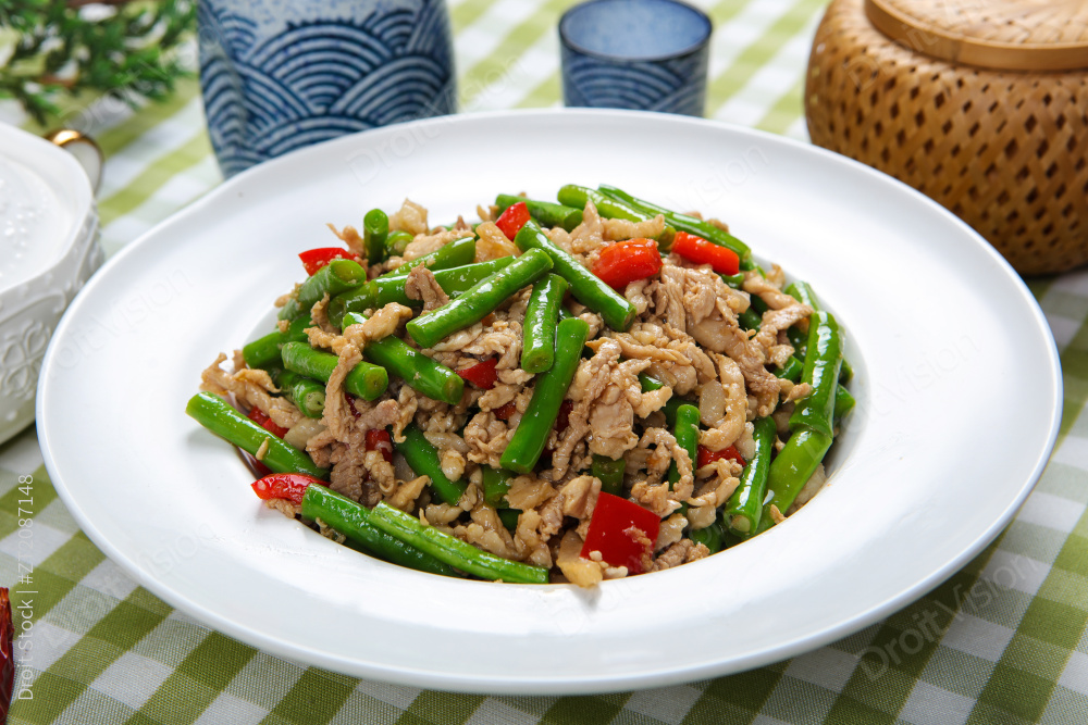 长豇豆炒肉图片