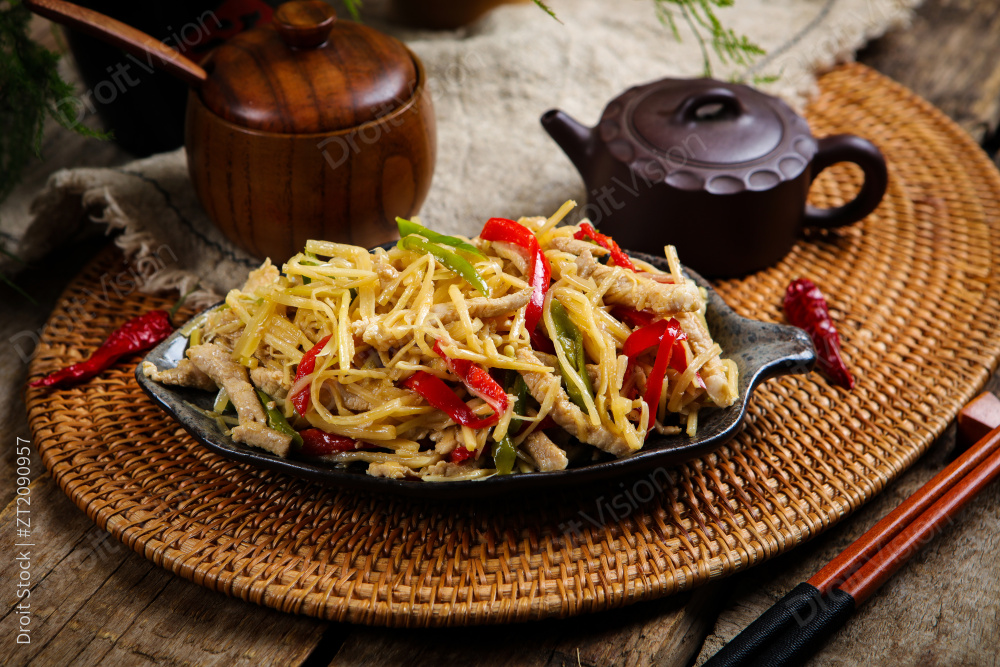 酸笋丝炒肉图片