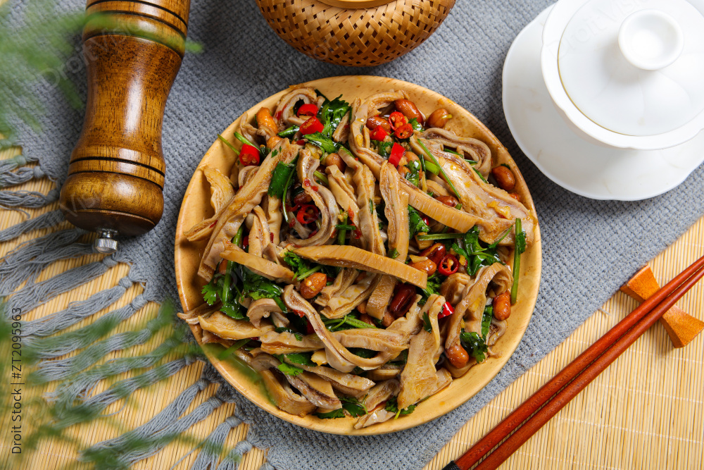 凉拌猪肚丝图片