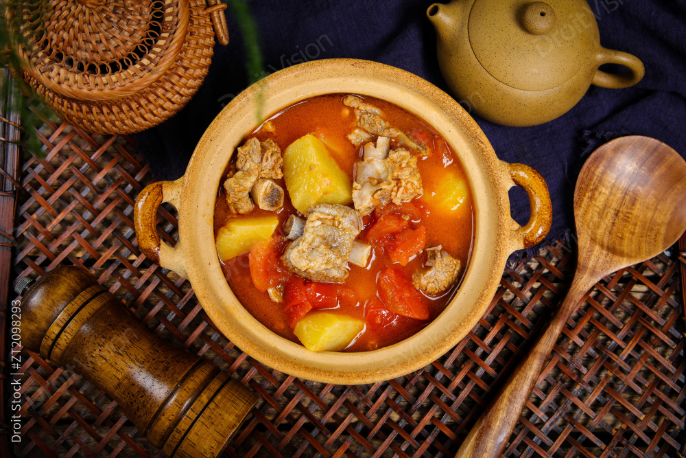 番茄土豆炖排骨图片