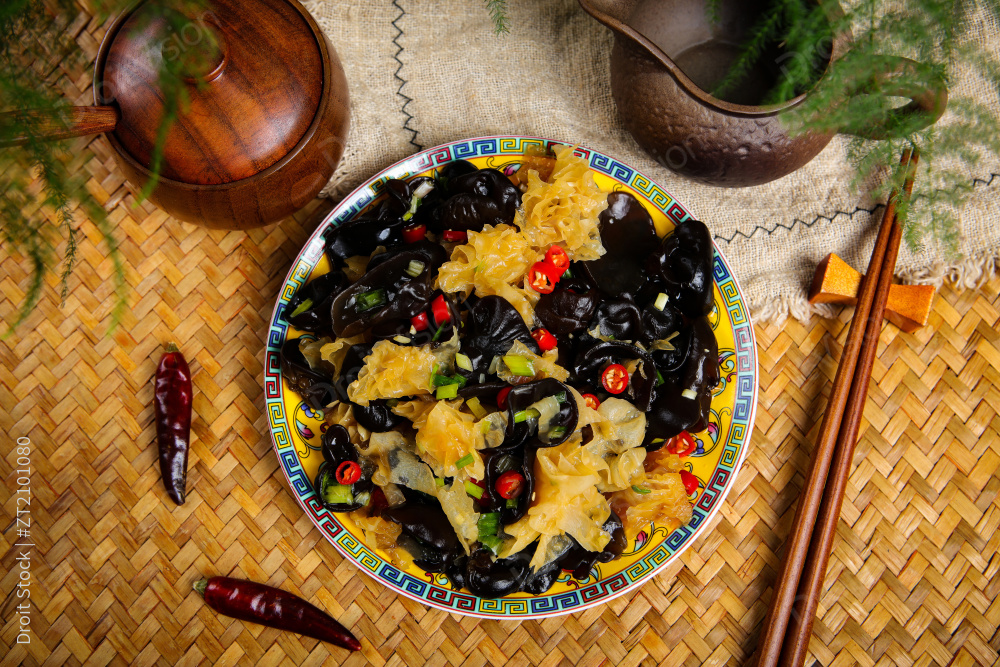 凉拌银耳木耳图片