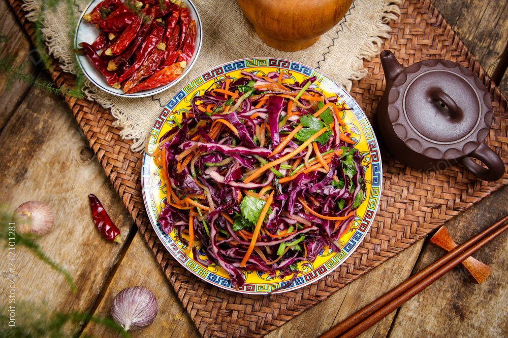 凉拌紫甘蓝图片