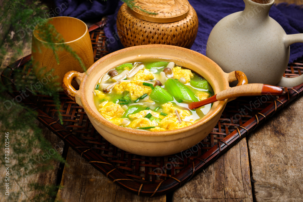 鸡蛋丝瓜汤图片