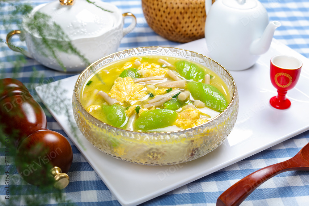 鸡蛋丝瓜汤图片