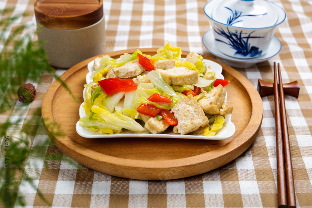 白菜炖豆腐图片