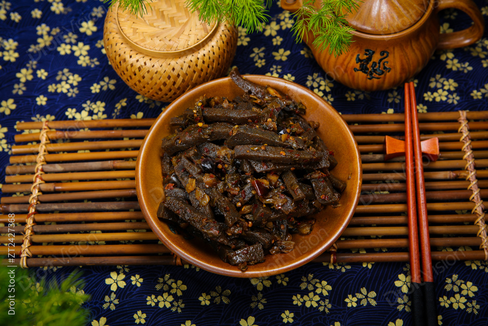 酸菜炒魔芋豆腐图片