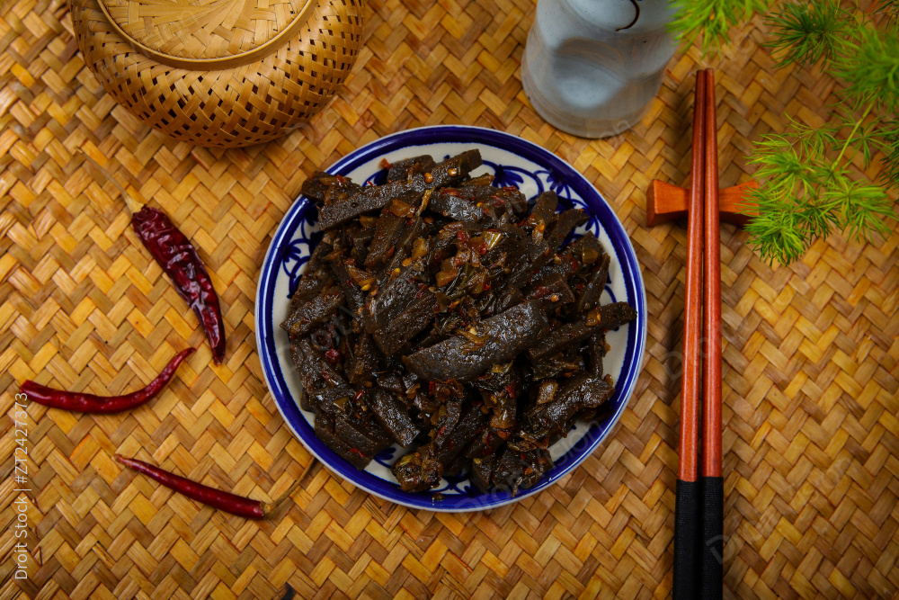 酸菜炒魔芋豆腐图片